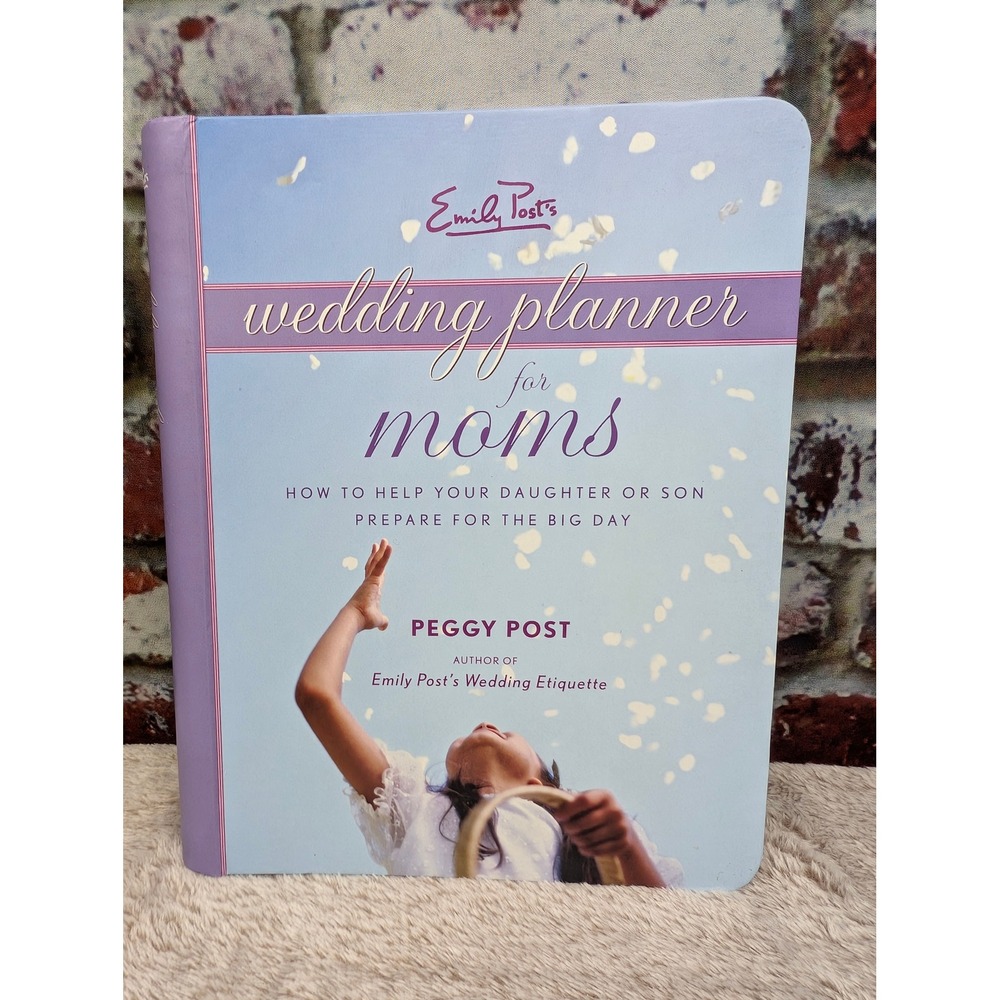 Emily Post Wedding Planner for Moms Peggy Post Spiral Organizer Etiquette Book